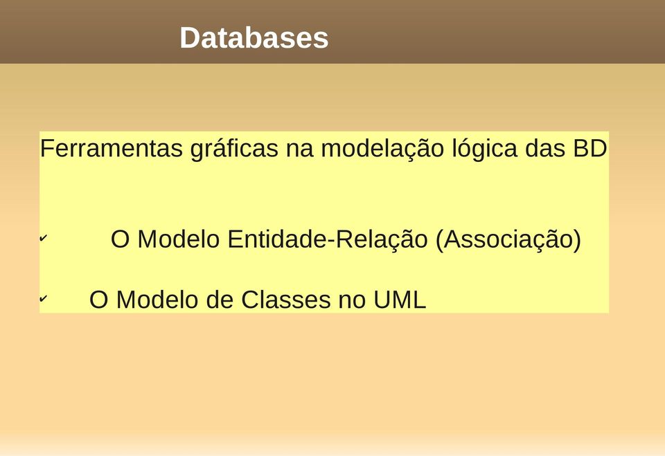 Modelo Entidade-Relação