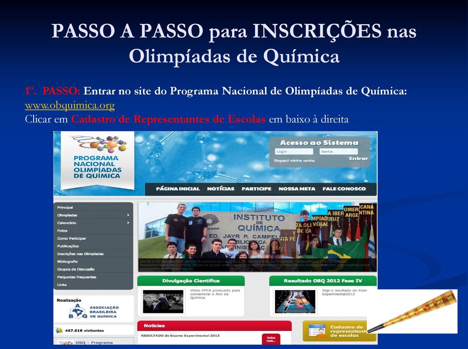 PASSO: Entrar no site do Programa Nacional de