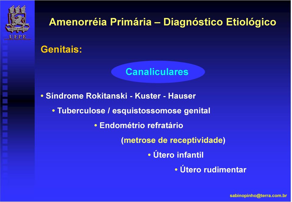 genital Endométrio refratário (metrose de