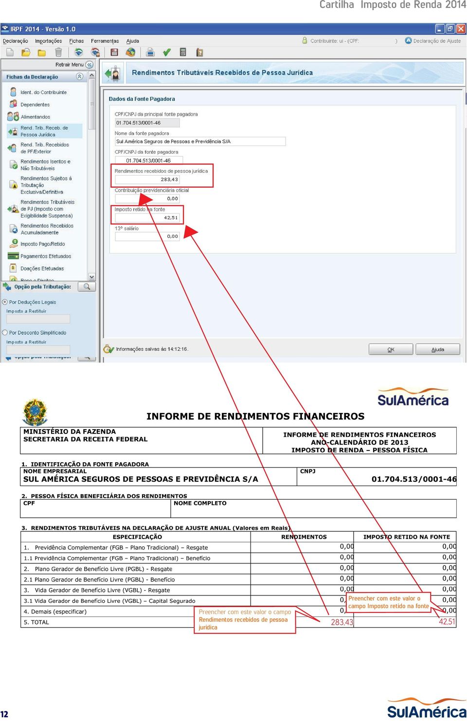 jurídica 283,43  Imposto retido na