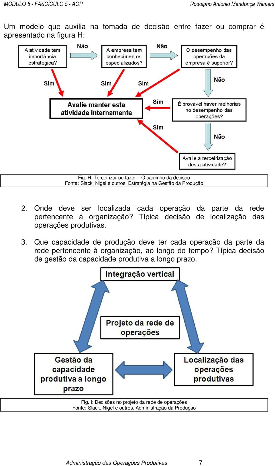 Onde deve ser localizada cada operação da parte da rede pertencente à organização? Típica decisão de localização das operações produtivas. 3.