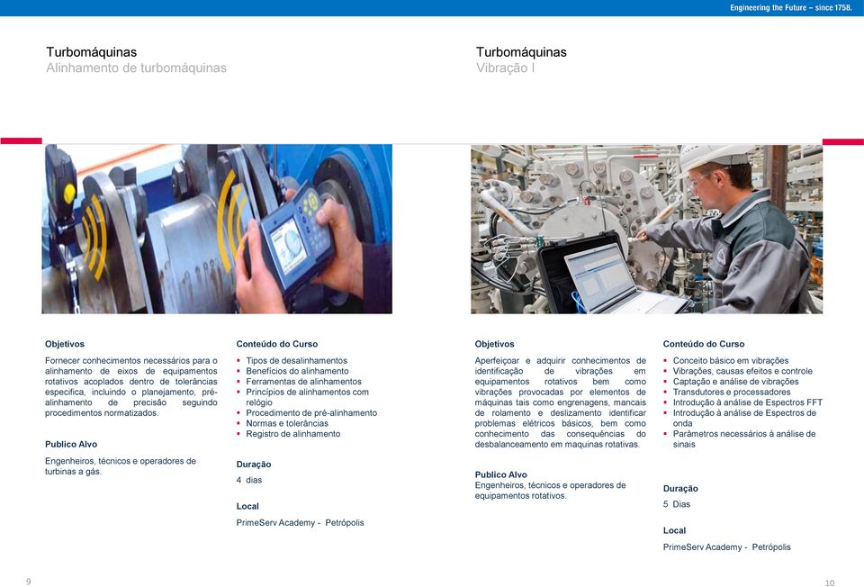 Tipos de desalinhamentos Benefícios do alinhamento Ferramentas de alinhamentos Princípios de alinhamentos com relógio Procedimento de pré-alinhamento Normas e tolerâncias Registro de alinhamento