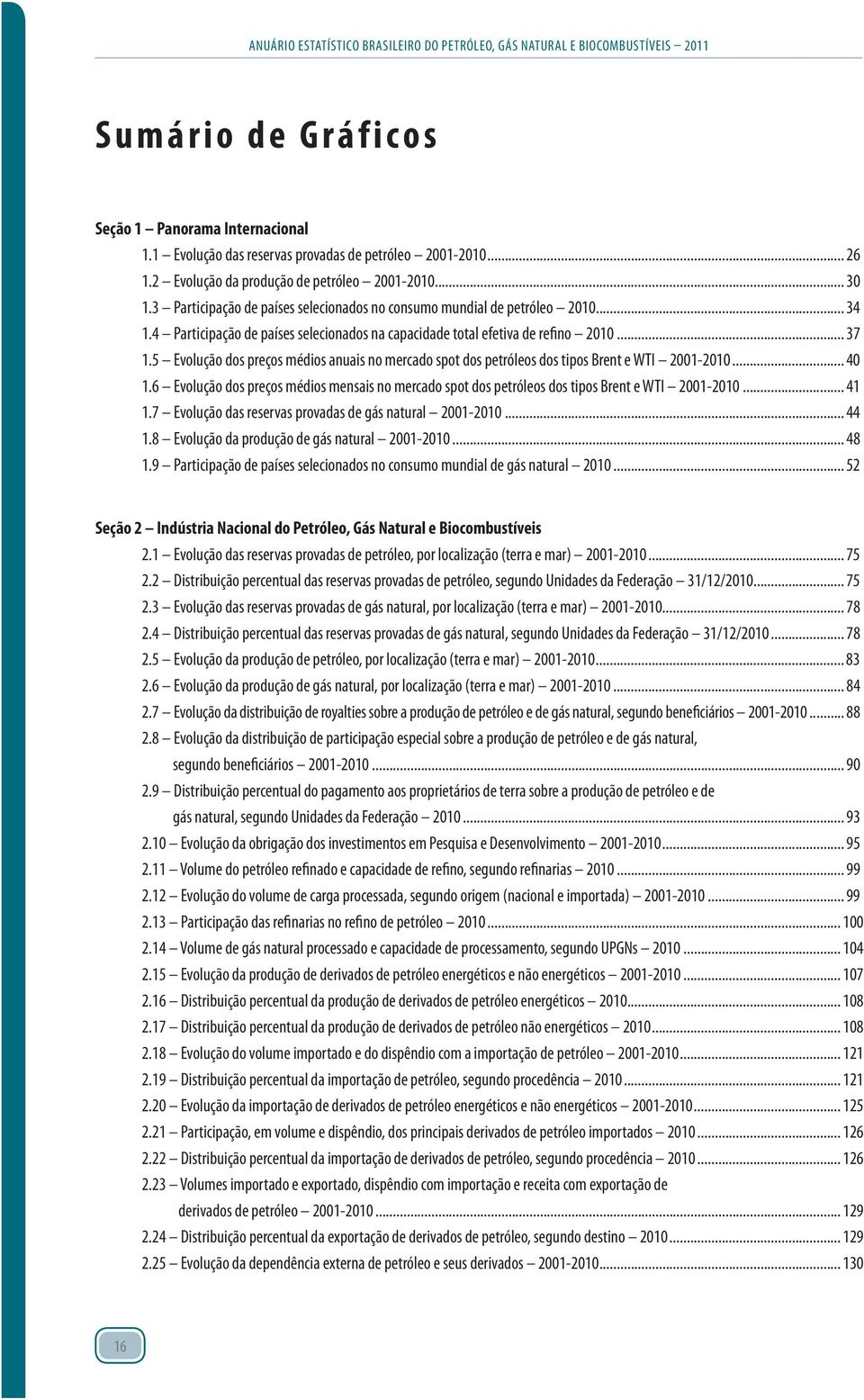 5 Evolução dos preços médios anuais no mercado spot dos petróleos dos tipos Brent e WTI 2001-2010... 40 1.