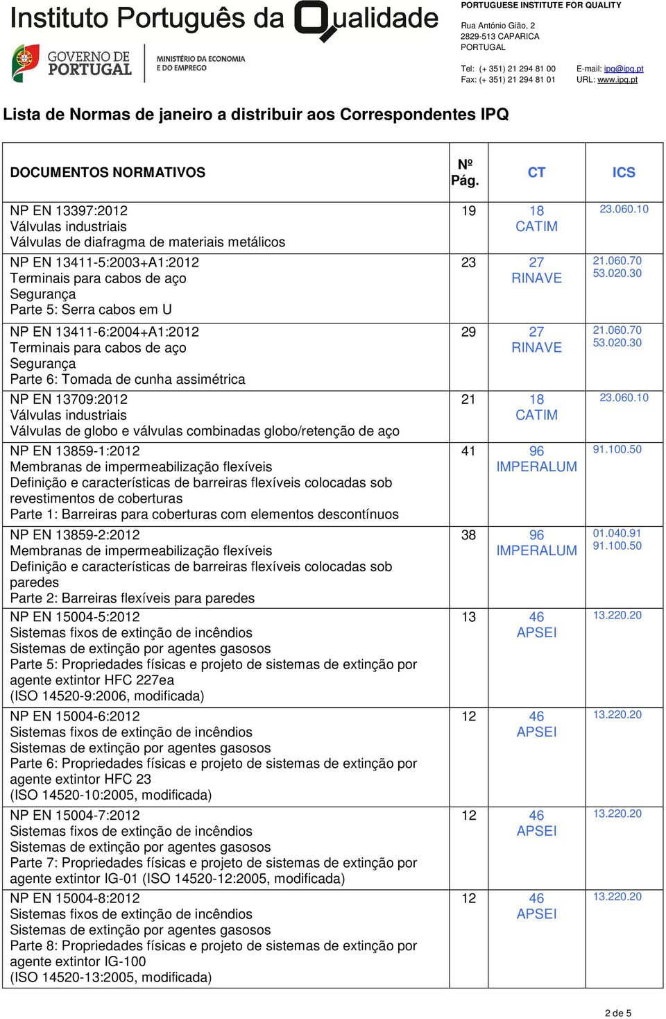 Definição e características de barreiras flexíveis colocadas sob revestimentos de coberturas Parte 1: Barreiras para coberturas com elementos descontínuos NP EN 13859-2:2012 Membranas de