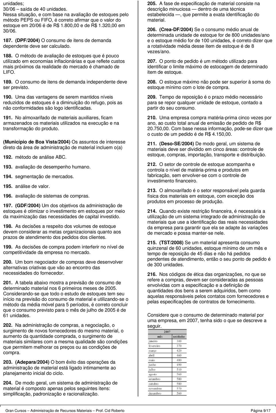 O método de avaliação de estoques que é pouco utilizado em economias inflacionárias e que reflete custos mais próximos da realidade do mercado é chamado de LIFO. 189.