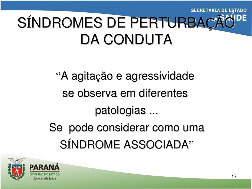 em diferentes patologias.