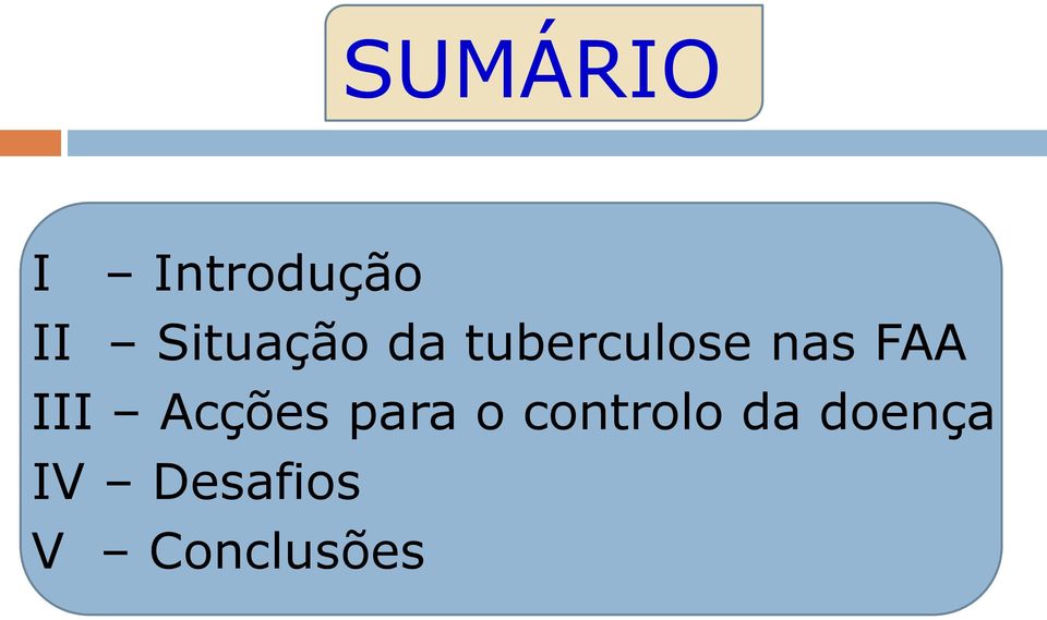 FAA III Acções para o