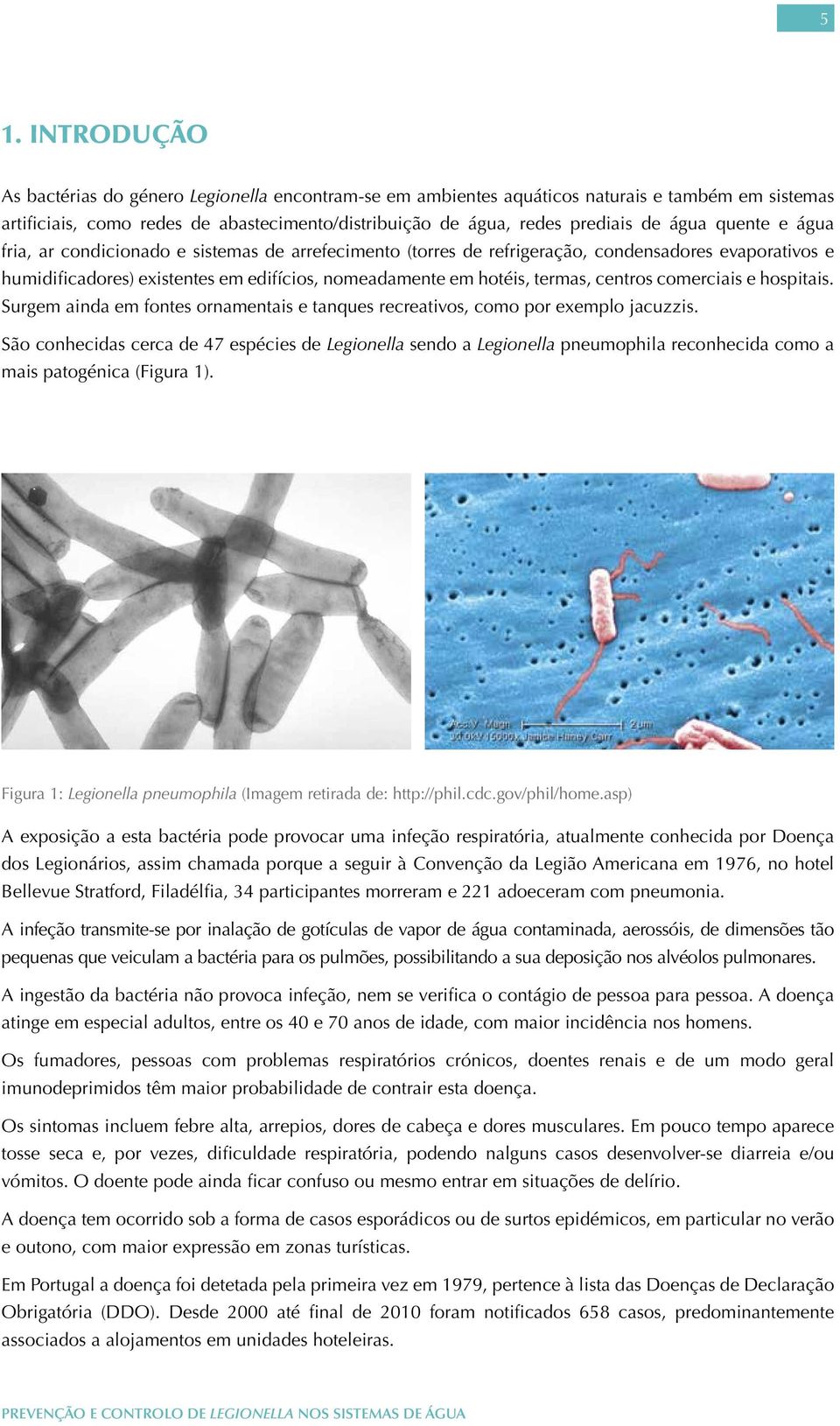 centros comerciais e hospitais. Surgem ainda em fontes ornamentais e tanques recreativos, como por exemplo jacuzzis.