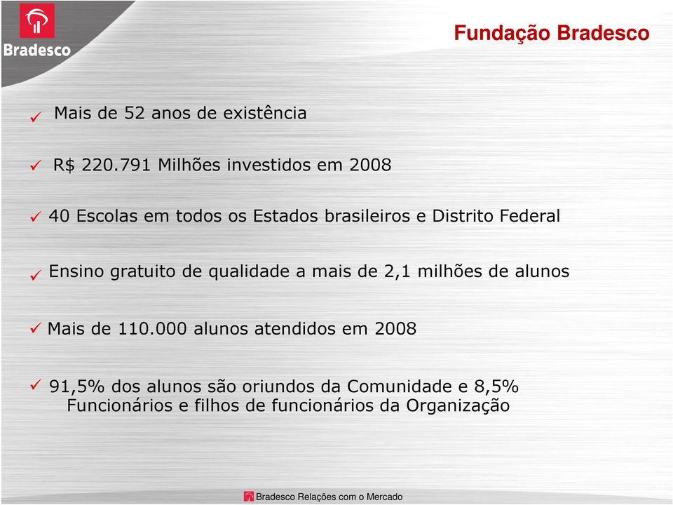 Federal Ensino gratuito de qualidade a mais de 2,1 milhões de alunos Mais de 110.