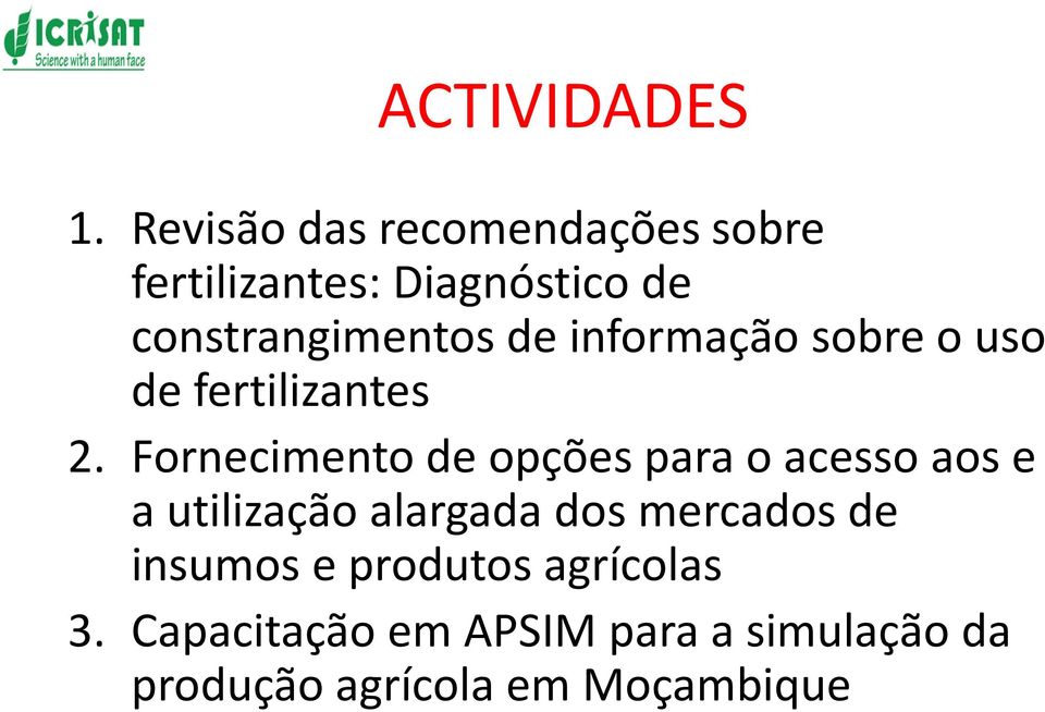 informação sobre o uso de fertilizantes 2.