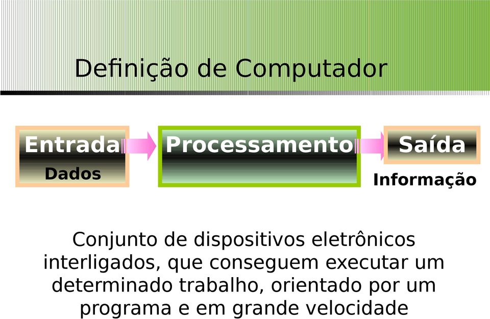 interligados, que conseguem executar um determinado