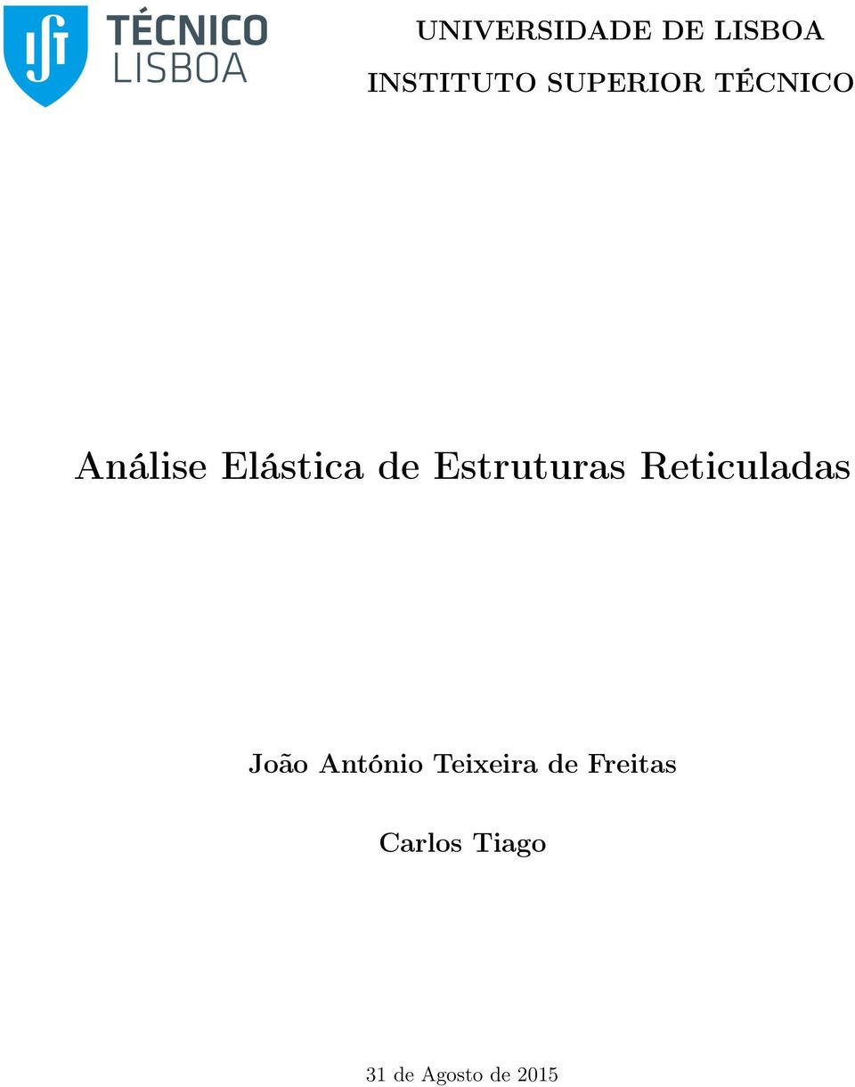 Estruturas Reticuladas João António