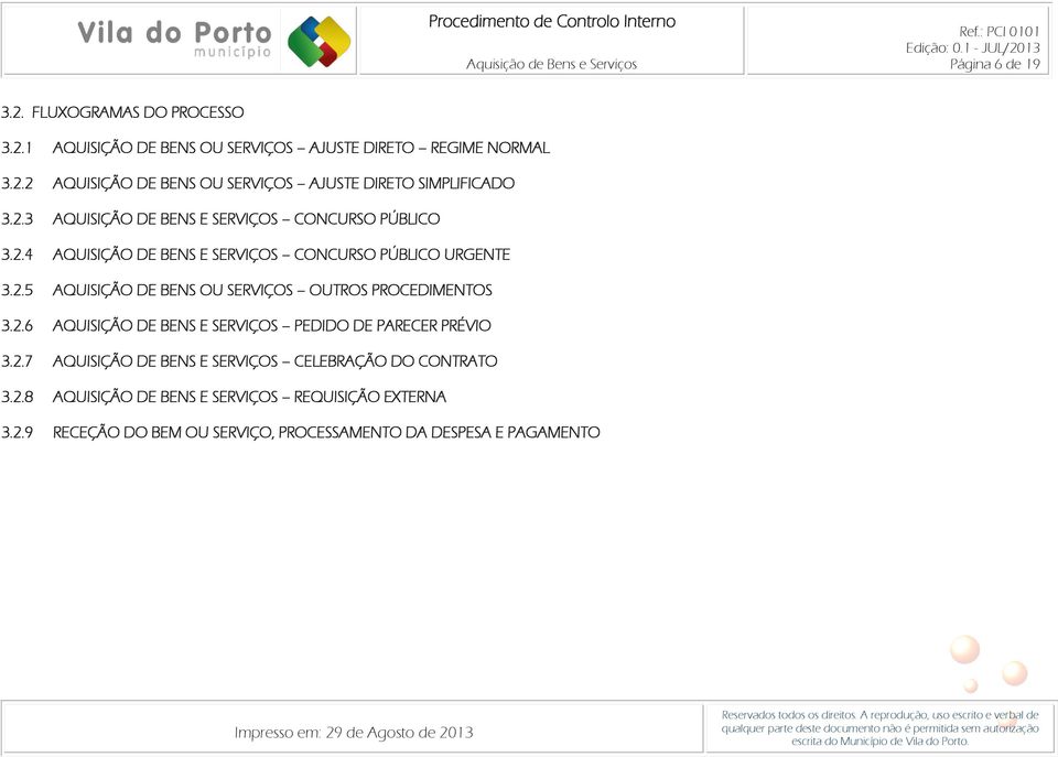 2.6 AQUISIÇÃO DE BENS E SERVIÇOS PEDIDO DE PARECER PRÉVIO 3.2.7 AQUISIÇÃO DE BENS E SERVIÇOS CELEBRAÇÃO DO CONTRATO 3.2.8 AQUISIÇÃO DE BENS E SERVIÇOS REQUISIÇÃO EXTERNA 3.