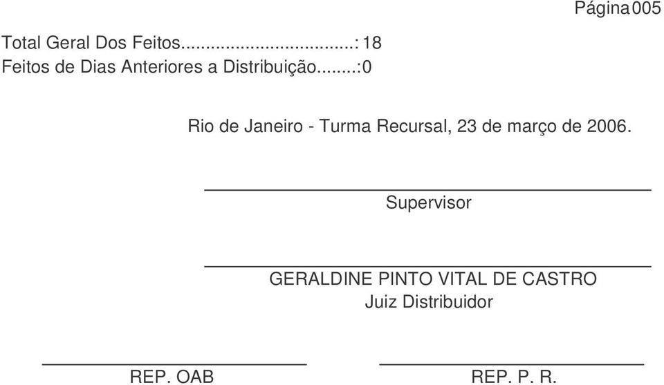 ..:0 Rio de Janeiro - Turma Recursal, 23 de março de