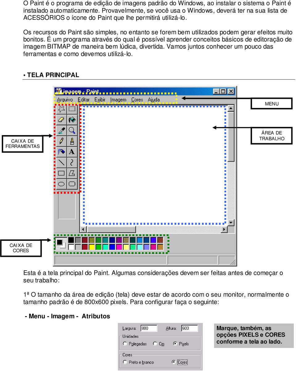 Os recursos do Paint são simples, no entanto se forem bem utilizados podem gerar efeitos muito bonitos.