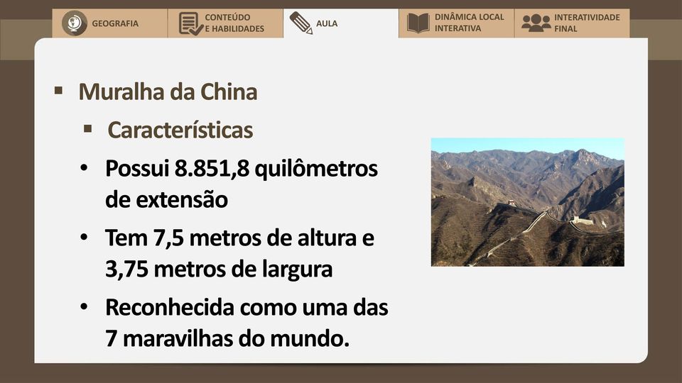 metros de altura e 3,75 metros de largura