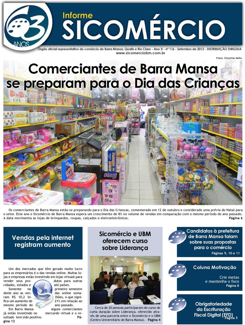 Comerciantes de Barra Mansa se preparam para o Dia das Crianças - PDF  Download grátis