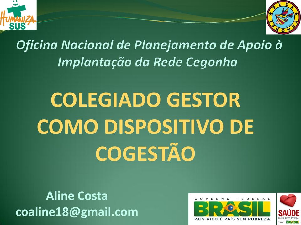 COGESTÃO Aline