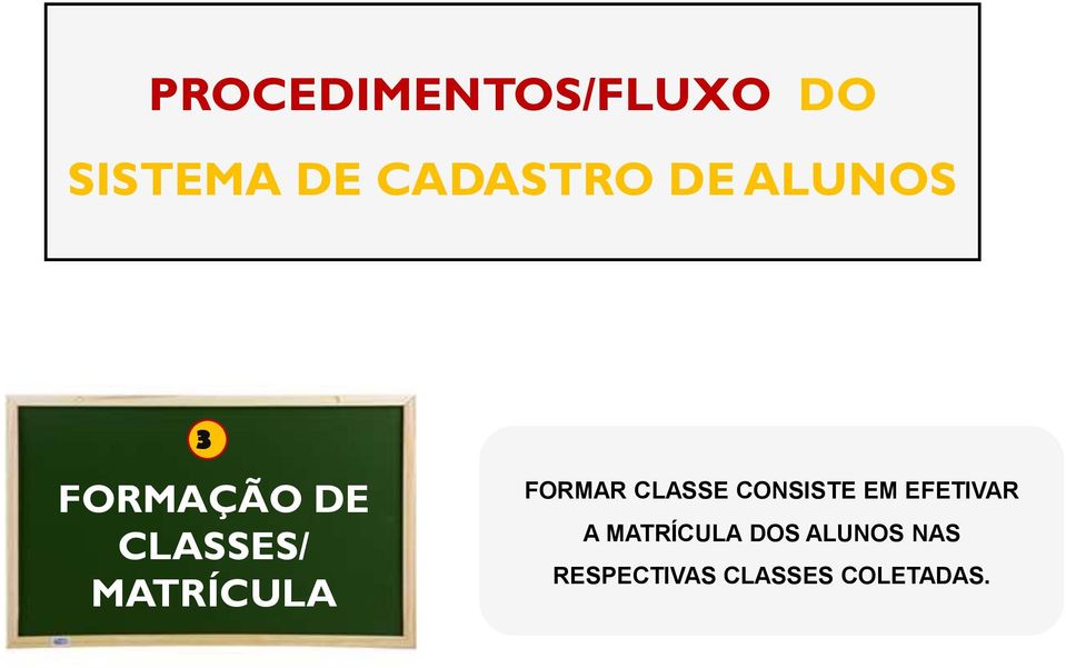 FORMAR CLASSE CONSISTE EM EFETIVAR A