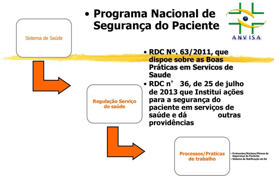 que Institui ações para a segurança do paciente em serviços de saúde e dá outras providências