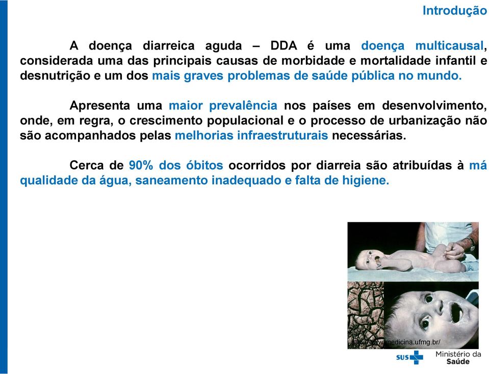 Apresenta uma maior prevalência nos países em desenvolvimento, onde, em regra, o crescimento populacional e o processo de urbanização não são