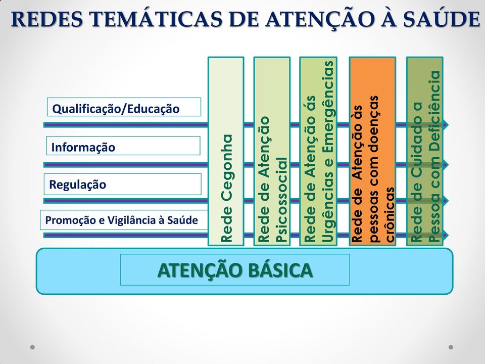 às pessoas com doenças crônicas Rede de Cuidado a Pessoa com Deficiência