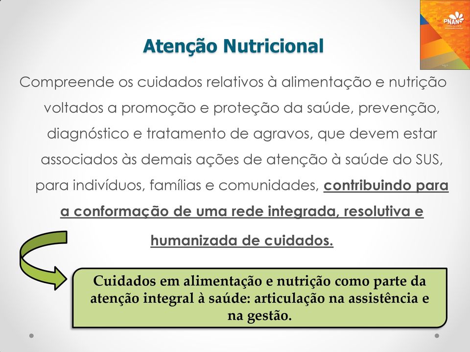 para indivíduos, famílias e comunidades, contribuindo para a conformação de uma rede integrada, resolutiva e humanizada