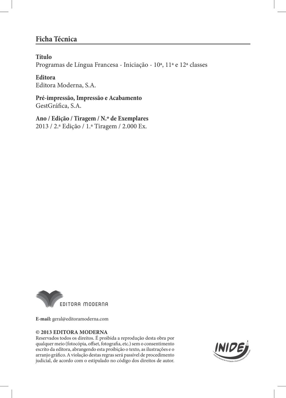 PROGRAMAS DE LÍNGUA FRANCESA - PDF Download grátis