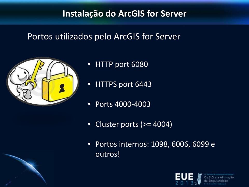6080 HTTPS port 6443 Ports 4000-4003 Cluster