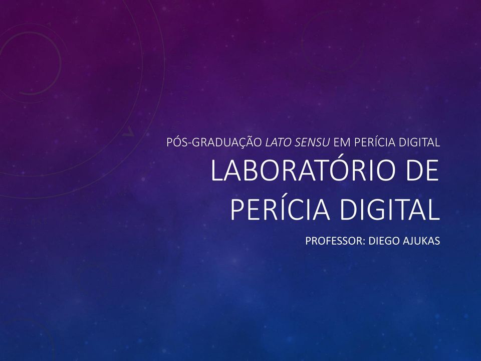 LABORATÓRIO DE PERÍCIA