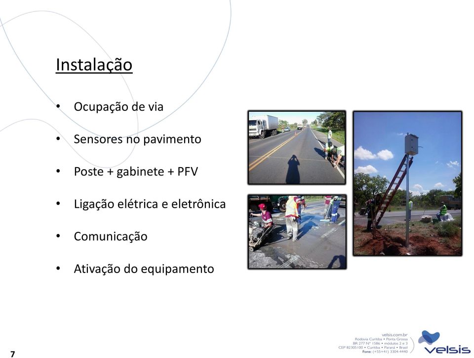 gabinete + PFV Ligação elétrica e