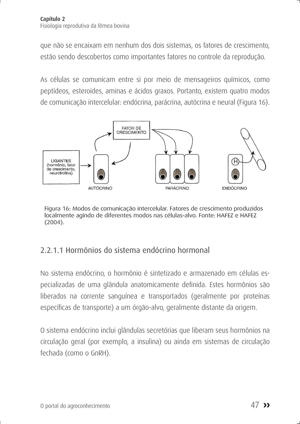 Portanto, existem quatro modos de comunicação intercelular: endócrina, parácrina, autócrina e neural (Figura 16). Figura 16: Modos de comunicação intercelular.