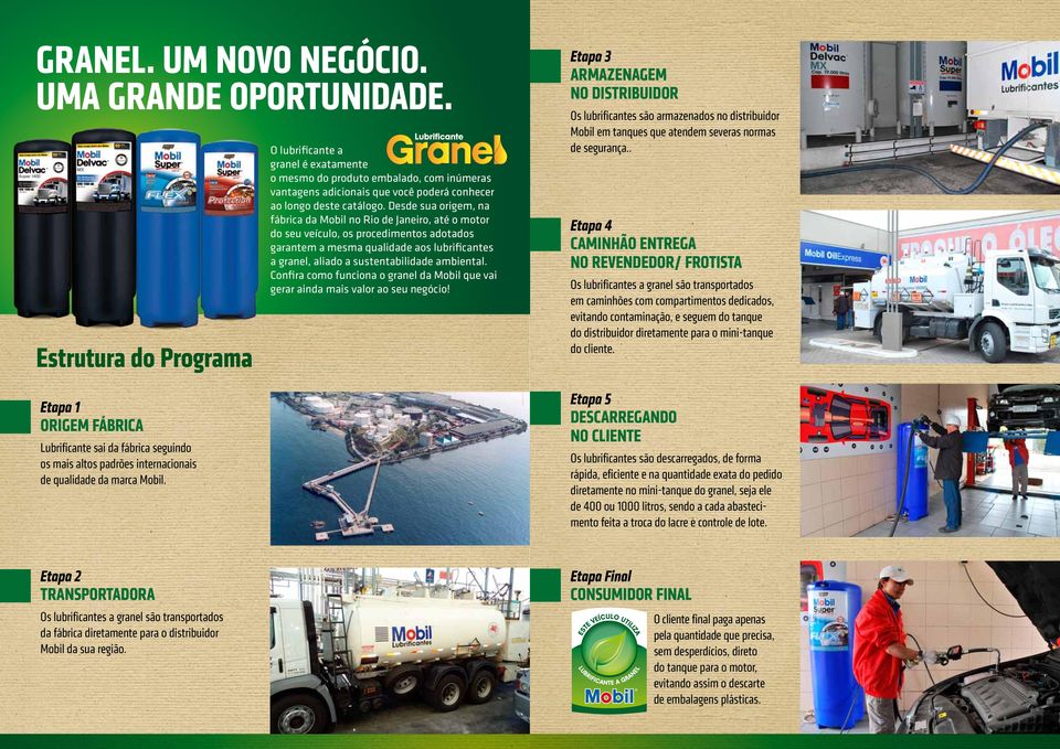 O lubrificante a granel é exatamente o mesmo do produto embalado, com inúmeras vantagens adicionais que você poderá conhecer ao longo deste catálogo.