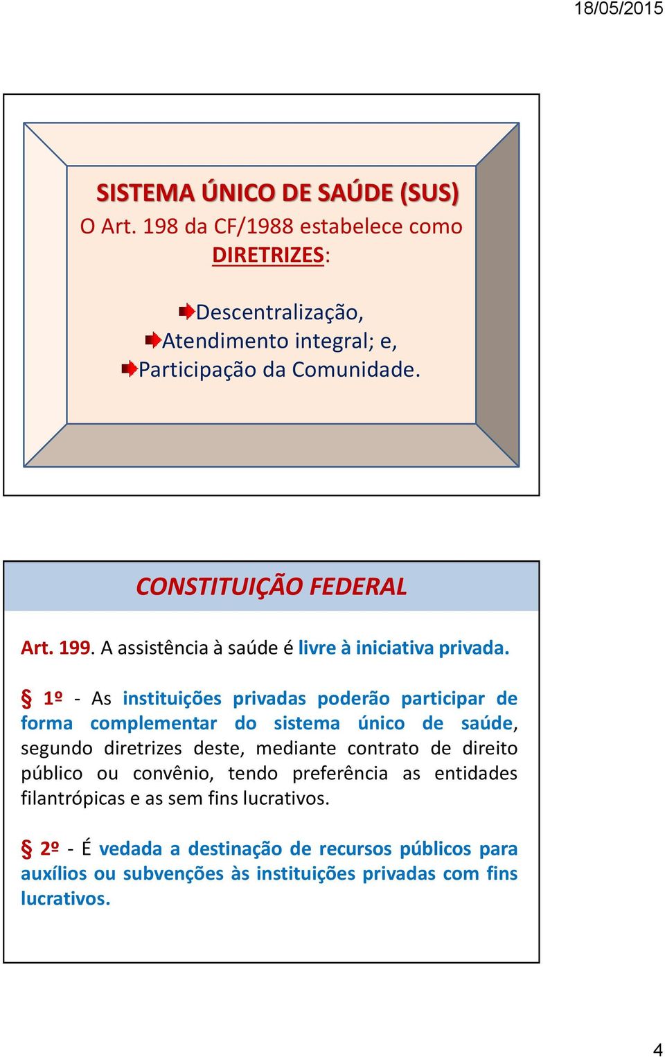 A assistência à saúde é livre à iniciativa privada.