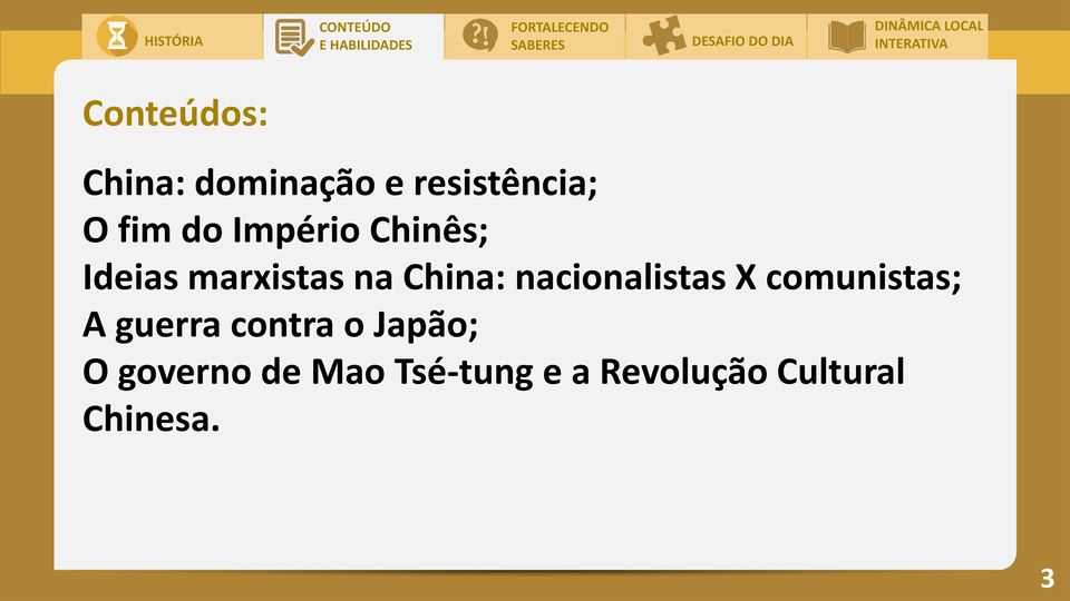 Chinês; Ideias marxistas na China: nacionalistas X comunistas; A