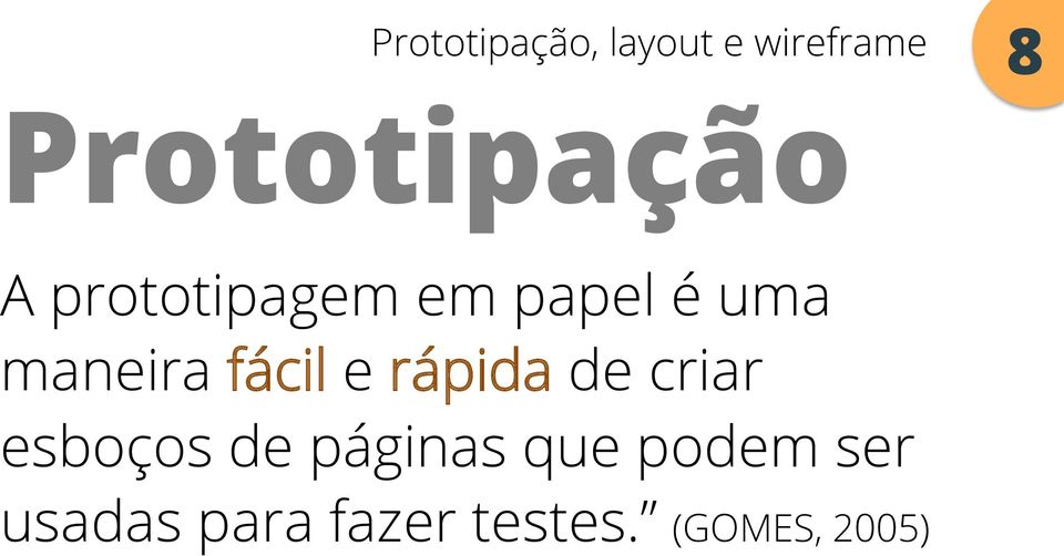 criar esboços de páginas que podem