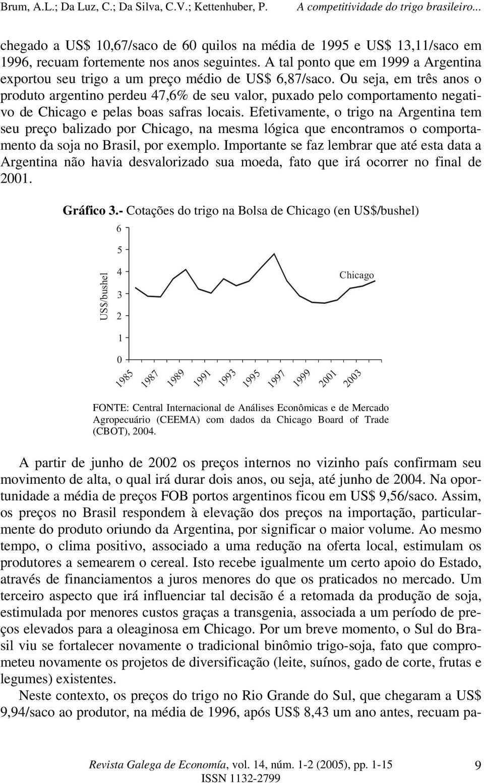 Ou seja, em três anos o produto argentino perdeu 47,6% de seu valor, puxado pelo comportamento negativo de Chicago e pelas boas safras locais.