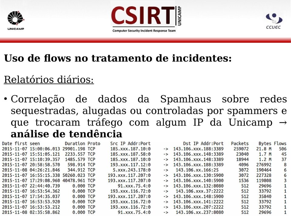 sequestradas, alugadas ou controladas por spammers e