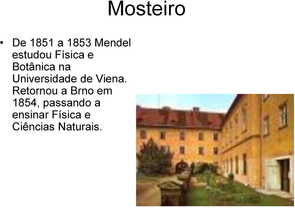 Retornou a Brno em 1854, passando a