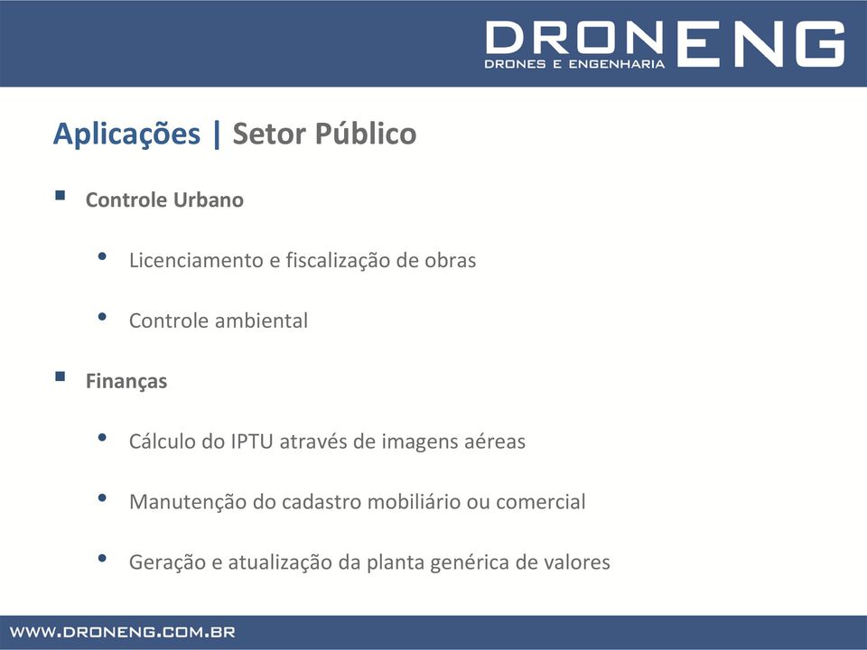 IPTU através de imagens aéreas Manutenção do cadastro