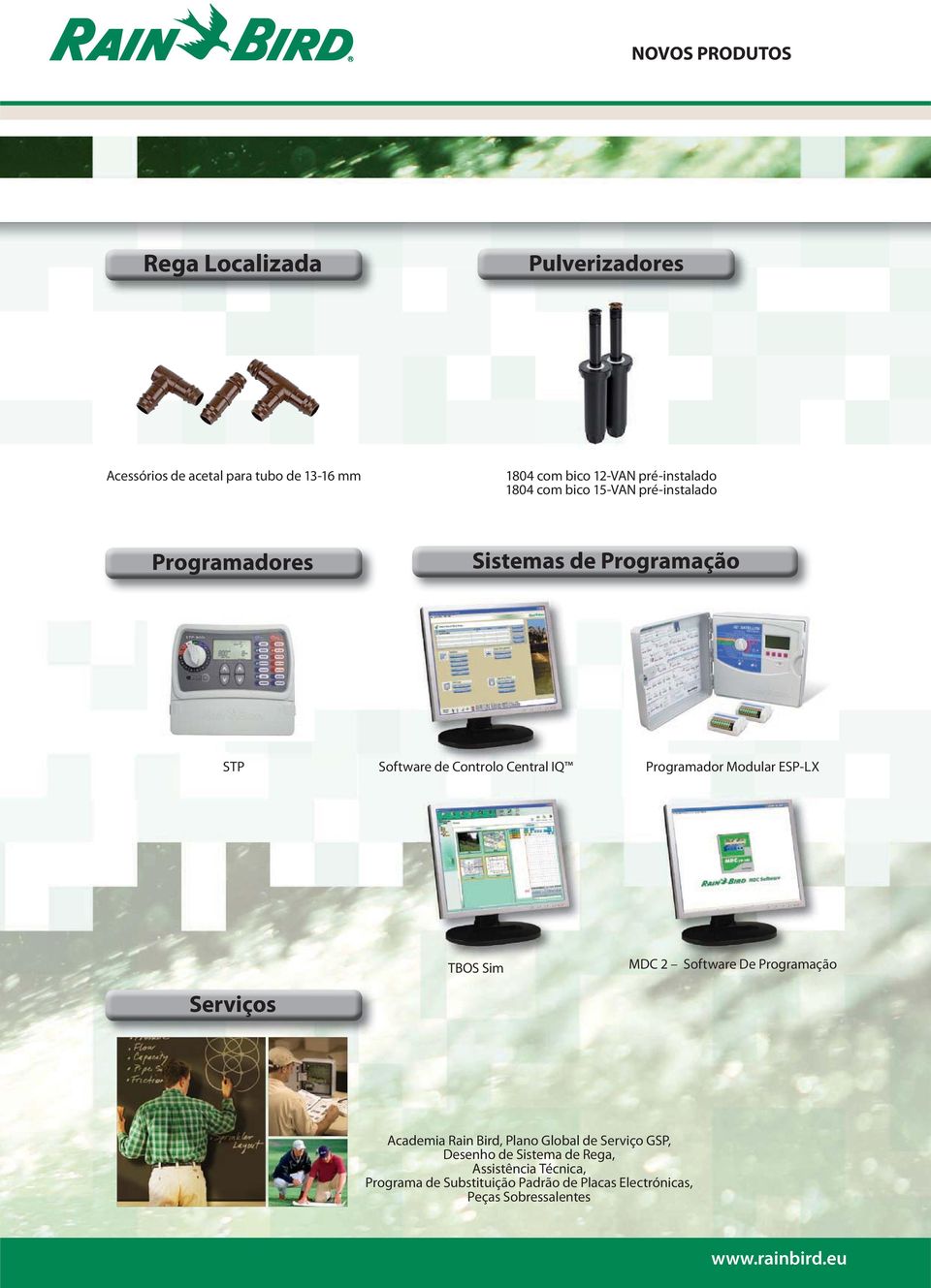 Modular ESP-LX Serviços TBOS Sim MDC 2 Software De Programação Academia Rain Bird, Plano Global de Serviço GSP, Desenho de