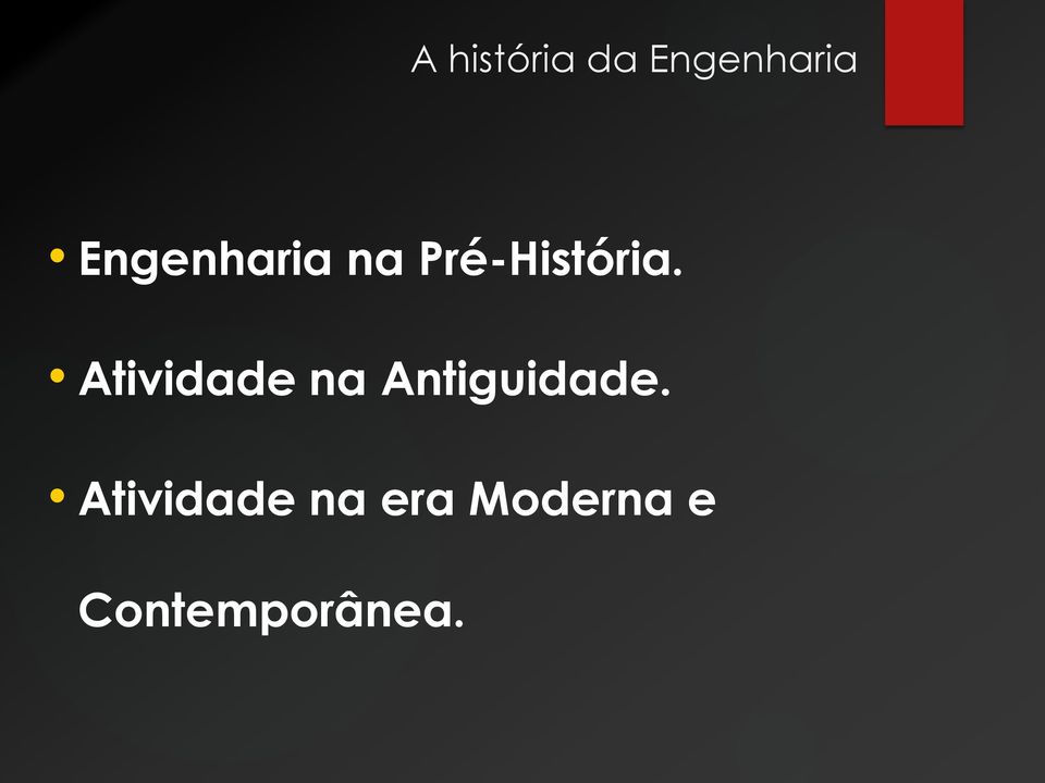 Atividade na Antiguidade.