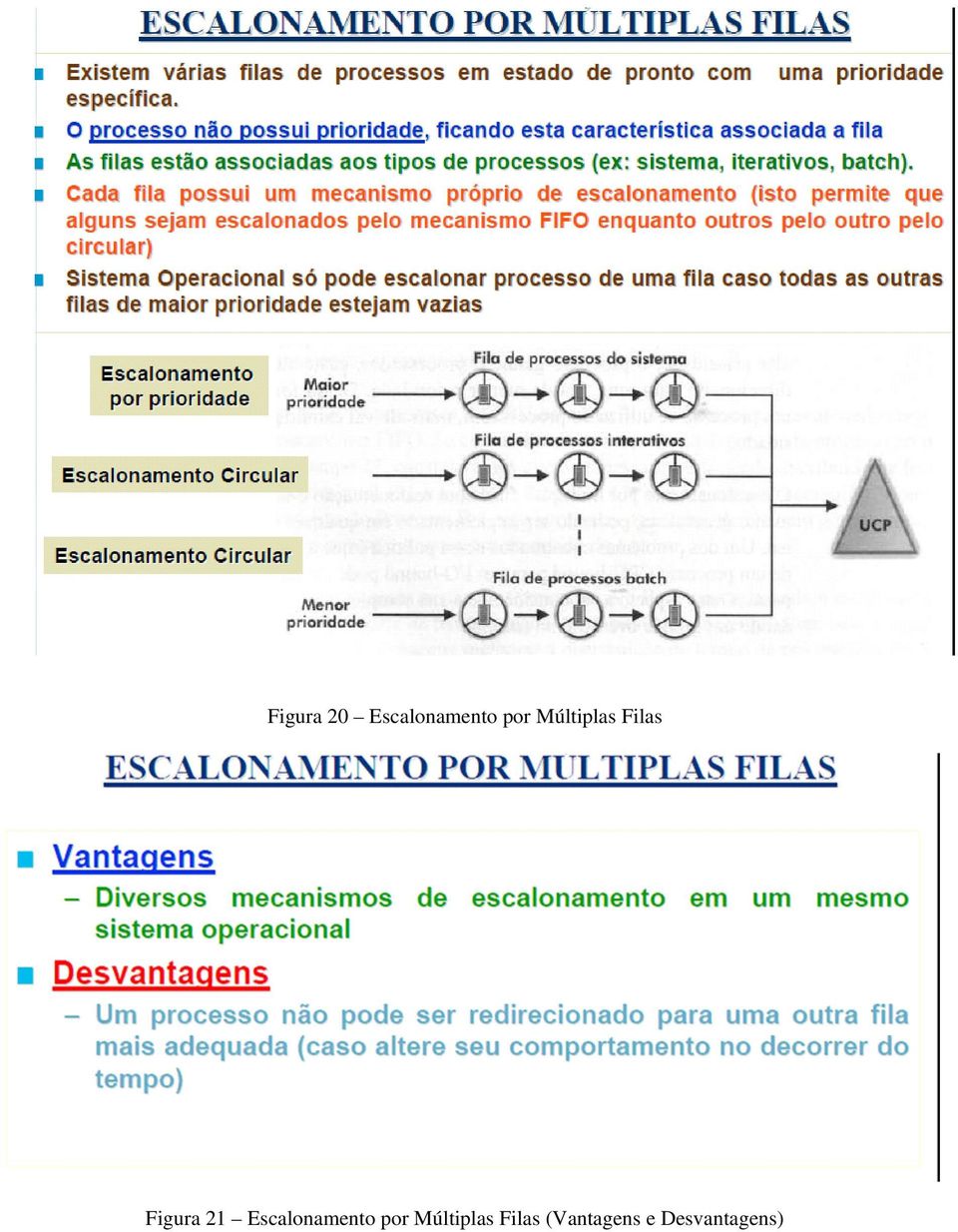 Escalonamento por Múltiplas