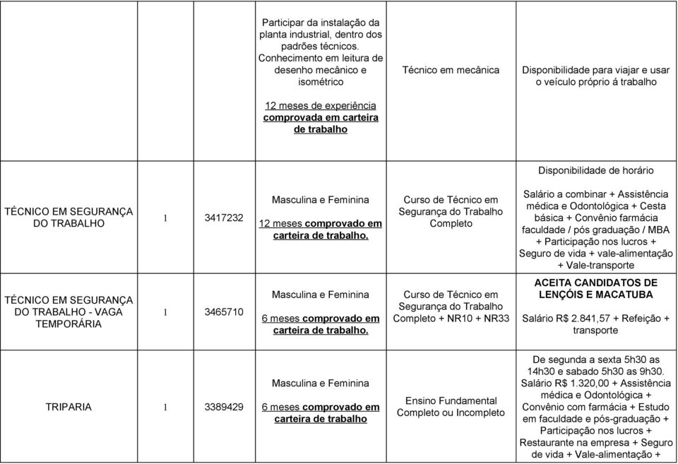 TRABALHO 1 3417232 12 meses comprovado em carteira.