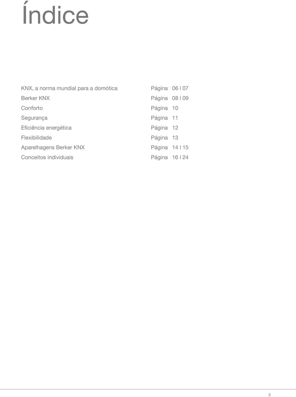 Eficiência energética Página 12 Flexibilidade Página 13