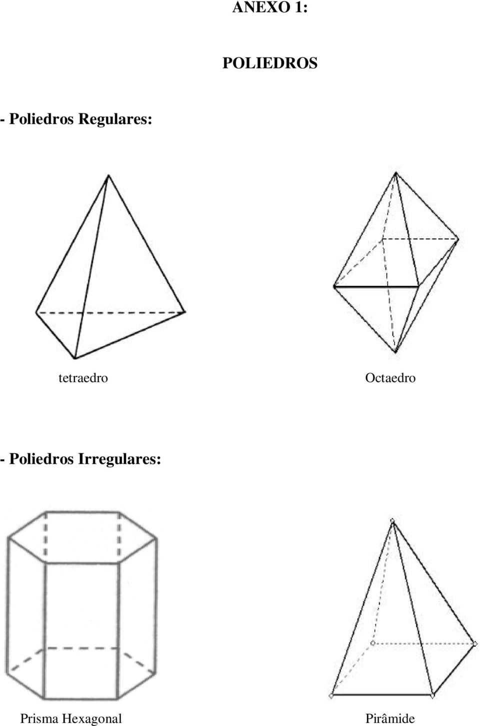 tetraedro Octaedro -