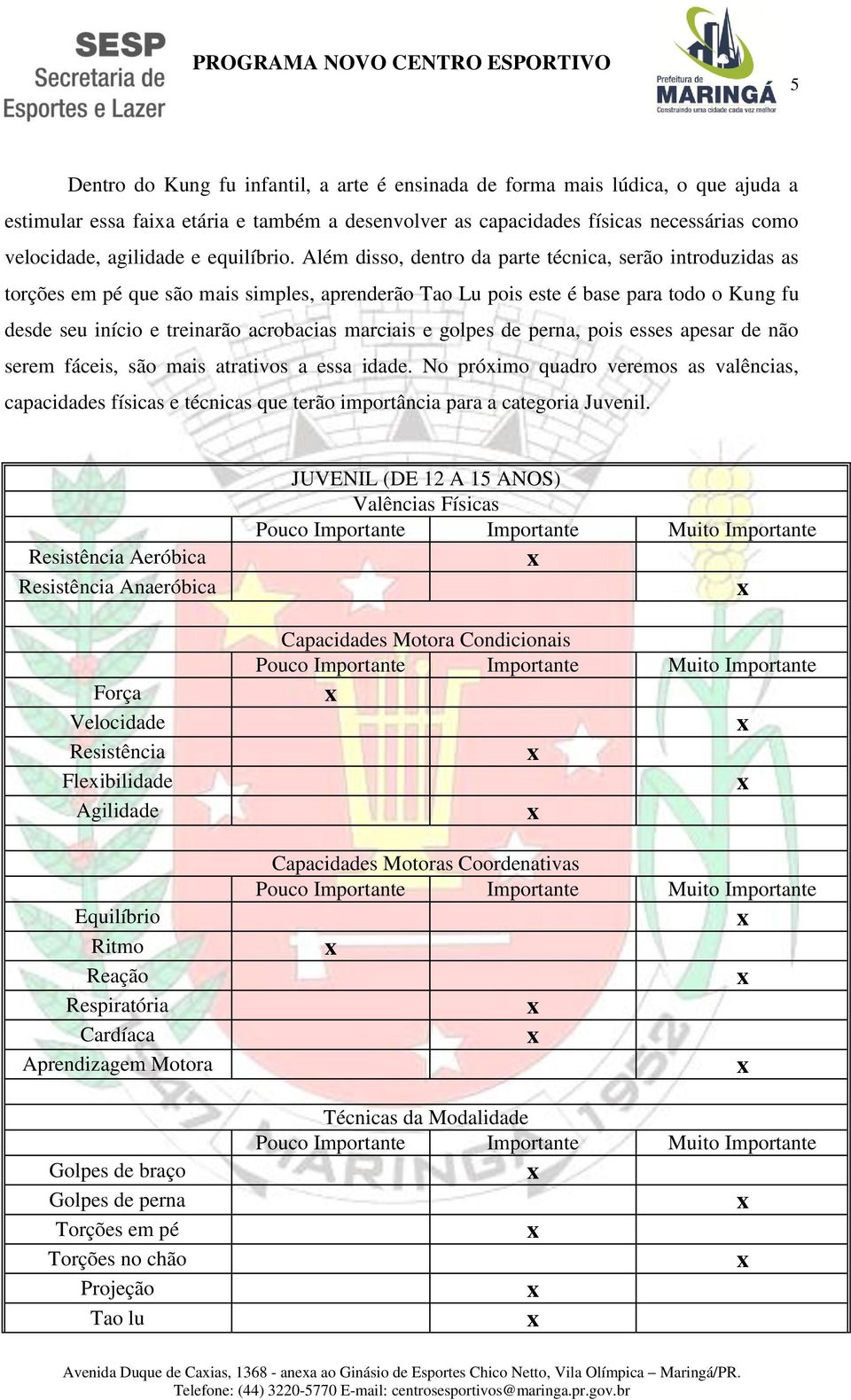 Além disso, dentro da parte técnica, serão introduzidas as torções em pé que são mais simples, aprenderão Tao Lu pois este é base para todo o Kung fu desde seu início e treinarão acrobacias marciais