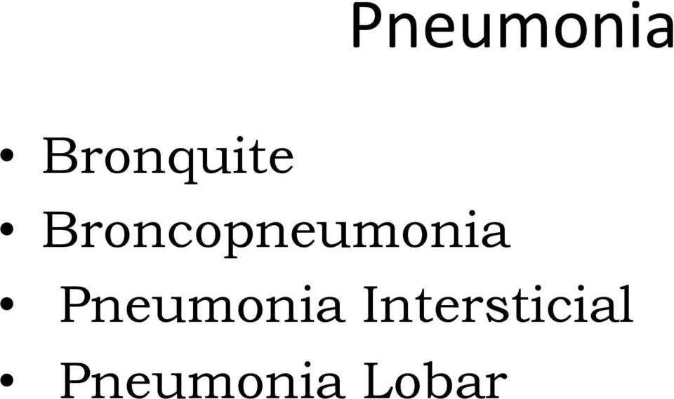Broncopneumonia 