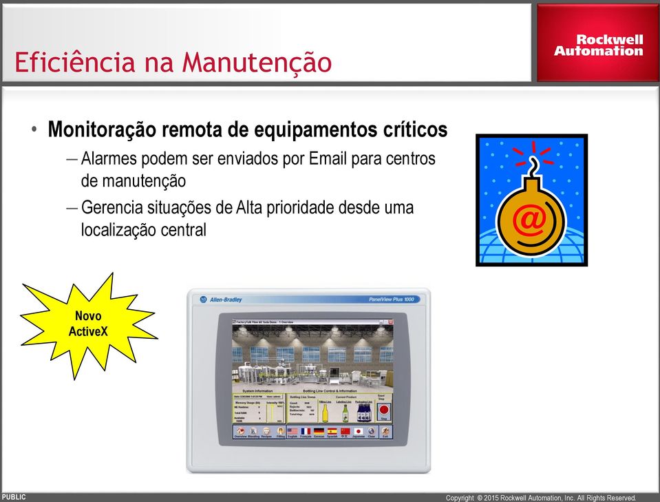 Email para centros de manutenção Gerencia situações de