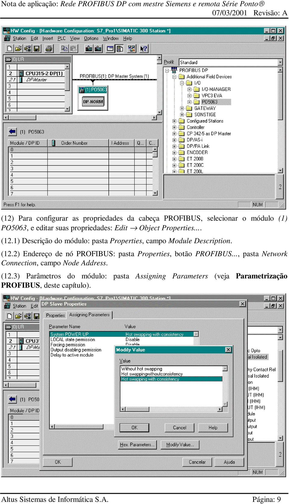 .., pasta Network Connection, campo Node Address. (12.